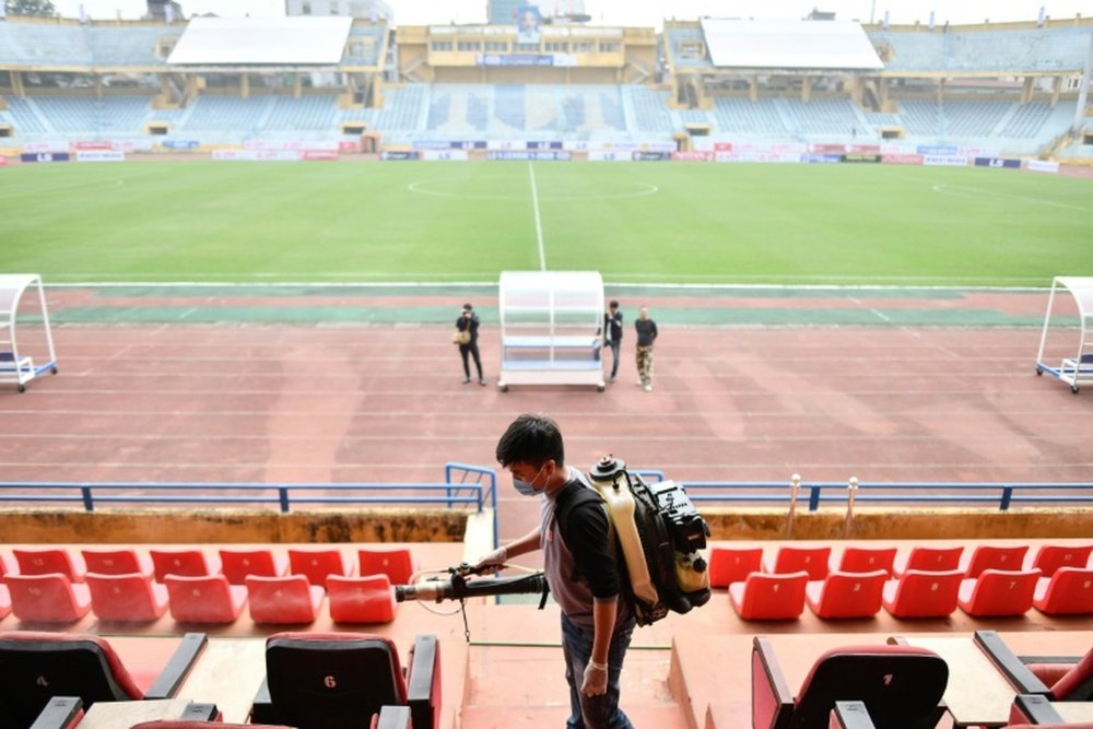 Reprendre le foot après le coronavirus? Difficile, découvre la Chine. AFP