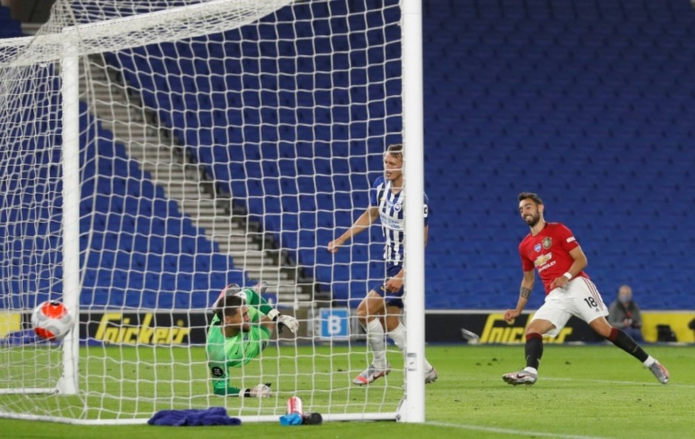 Bruno Fernandes a ravivé la flamme des Red Devils. AFP