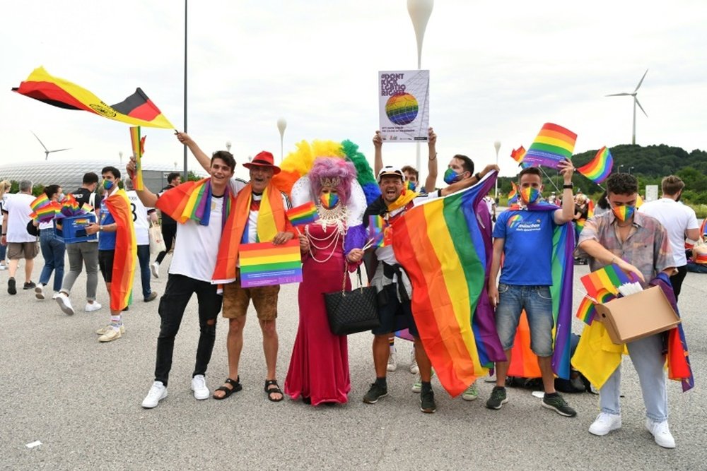 L'Allemagne se pare aux couleurs arc-en-ciel. AFP