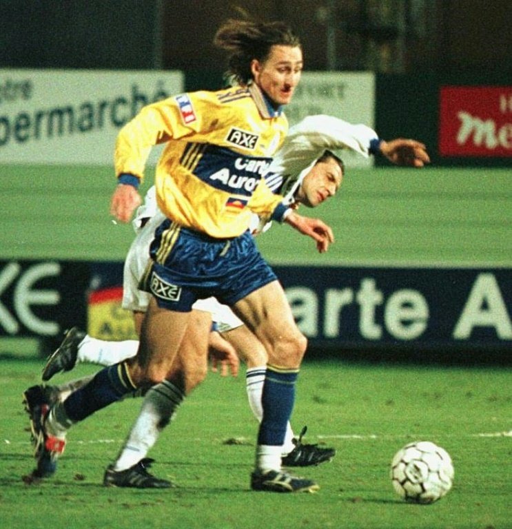 L'attaquant sochalien Olivier Baudry au stade Bonal à Sochaux. AFP