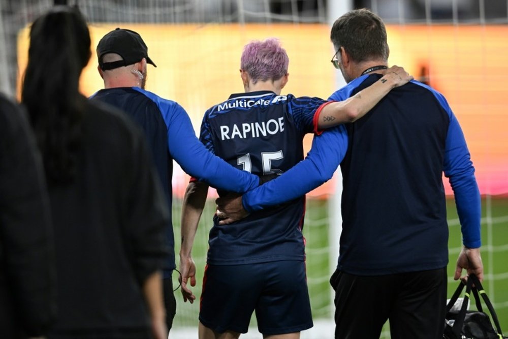 Vite blessée et défaite, fin de carrière amère pour Rapinoe. afp