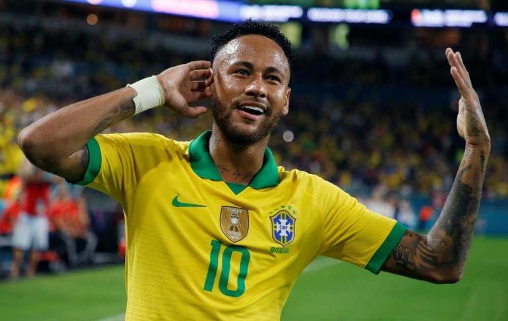 Neymar réussit son retour avec le Brésil. AFP