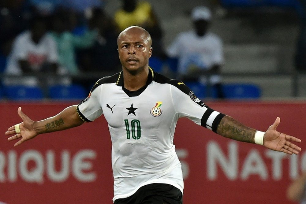 Le Ghanéen André Ayew lors du match face au Congo lors de la CAN. Goal