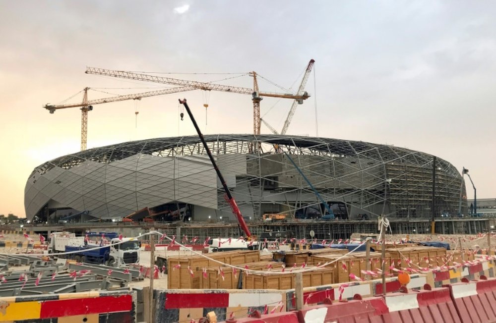 Vue du chantier du stade Education City à Doha. AFP