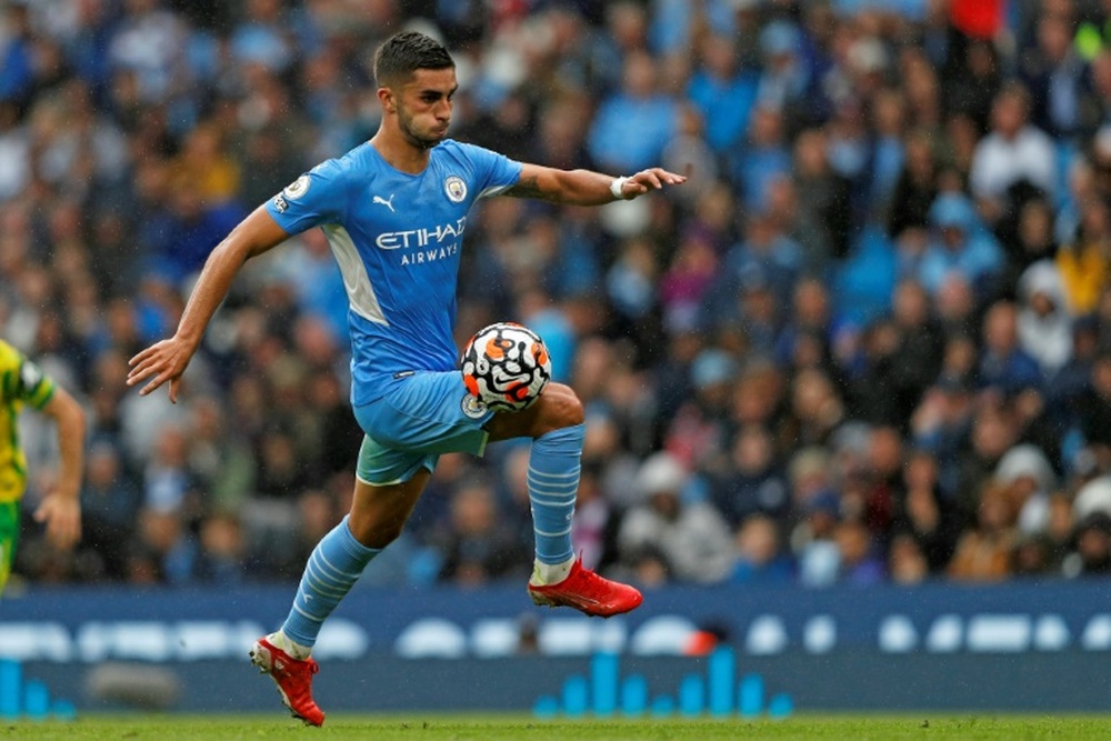Ferran Torres (City) absent plusieurs semaines après une fracture du pied droit. AFP