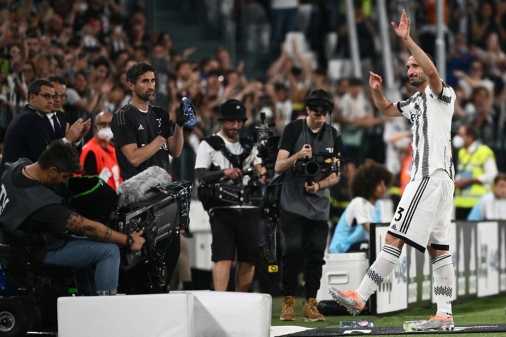 Italie: Chiellini fait ses adieux aux tifosi de la Juventus. AFP