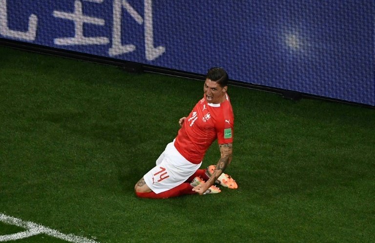 Le Suisse a égalisé contre le Brésil hier. AFP