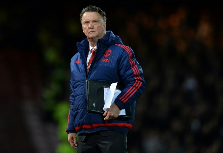 Louis van Gaal alors manager de Manchester United. AFP