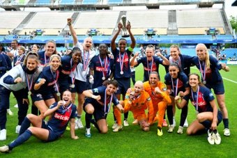 Coupe de France féminine : le Paris SG remporte la Coupe face à Fleury. AFP