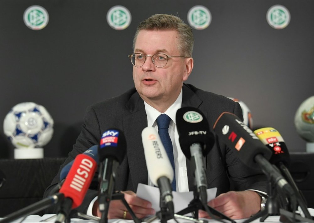 Reinhard Grindel démissionne de l'UEFA et la FIFA. AFP