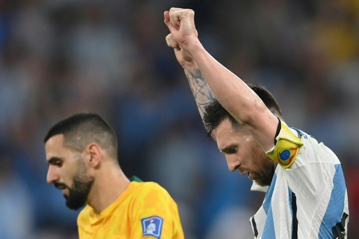 Pour la millième de Messi, l'Argentine écarte l'Australie et file en quarts. afp