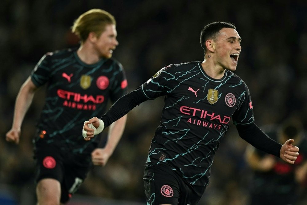 Manchester City revient à un point d'Arsenal. afp