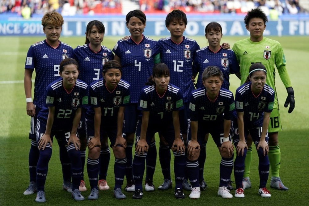 Les Japonaises lors du match-nul 0-0 face aux Argentines au Parc des Princes. AFP