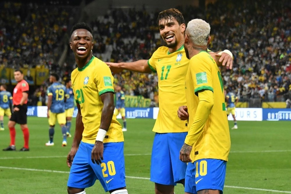 Le Brésil au Qatar grâce à Paqueta et Neymar. afp