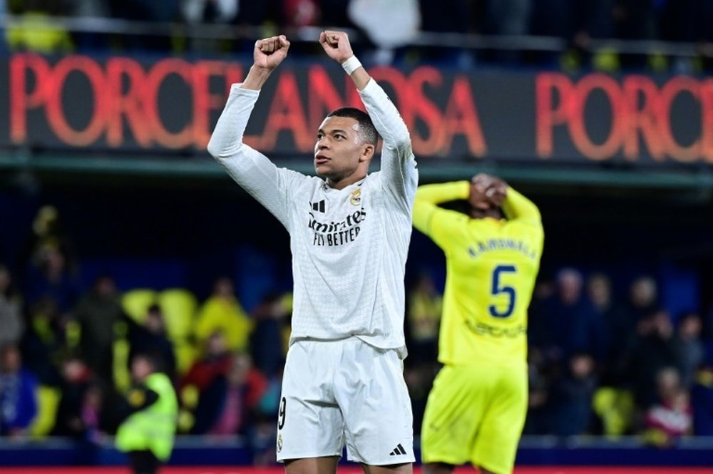 Kylian Mbappé, auteur d'un doublé pour le Real Madrid sur la pelouse de Villarreal. AFP