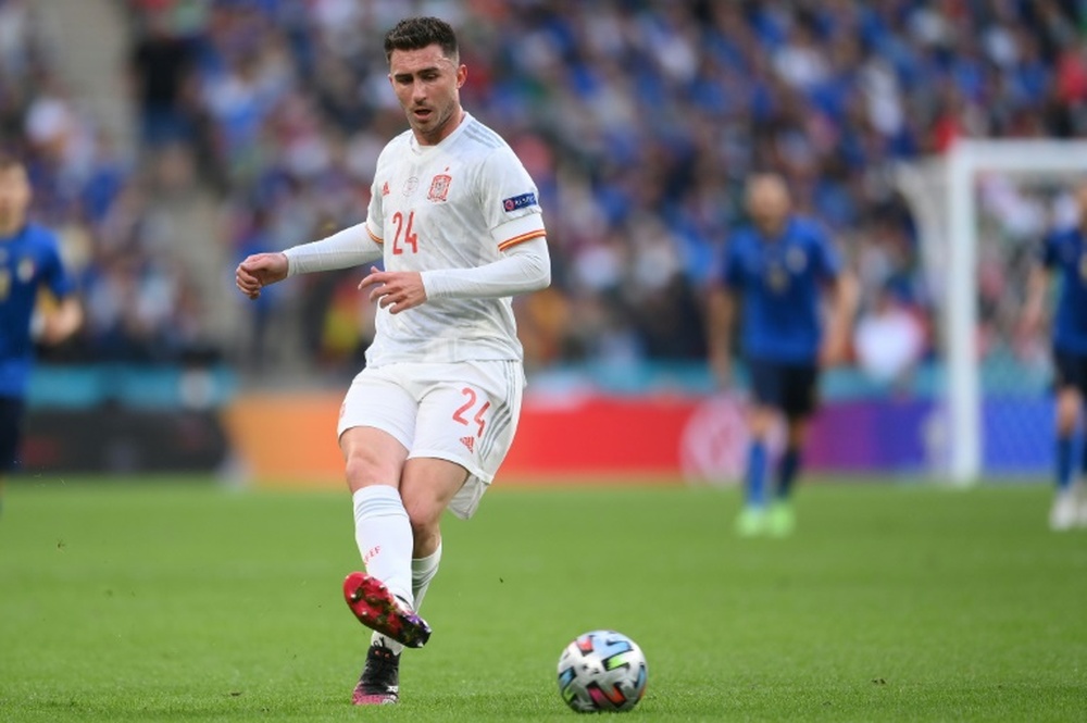 Aymeric Laporte, les yeux dans les Bleus. AFP