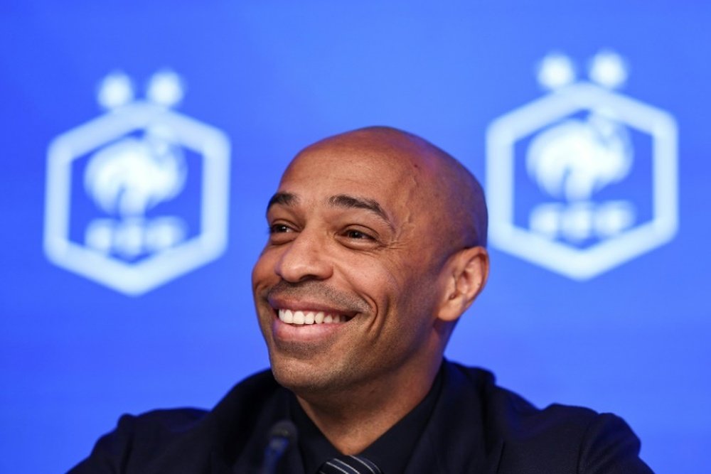 Thierry Henry retrouve ce qu'il aime le plus. AFP