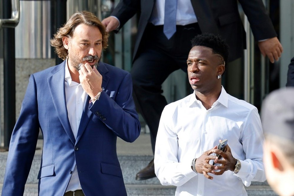 La star du Real Madrid Vinicius Jr entendue par une juge. AFP