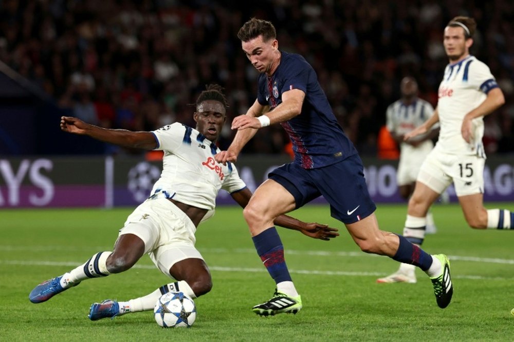 Le milieu espagnol du PSG, Fabian Ruiz, en pleine action. AFP