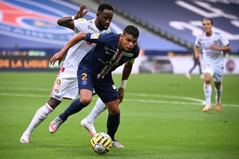 Thiago Silva veut poursuivre l'aventure au PSG. AFP