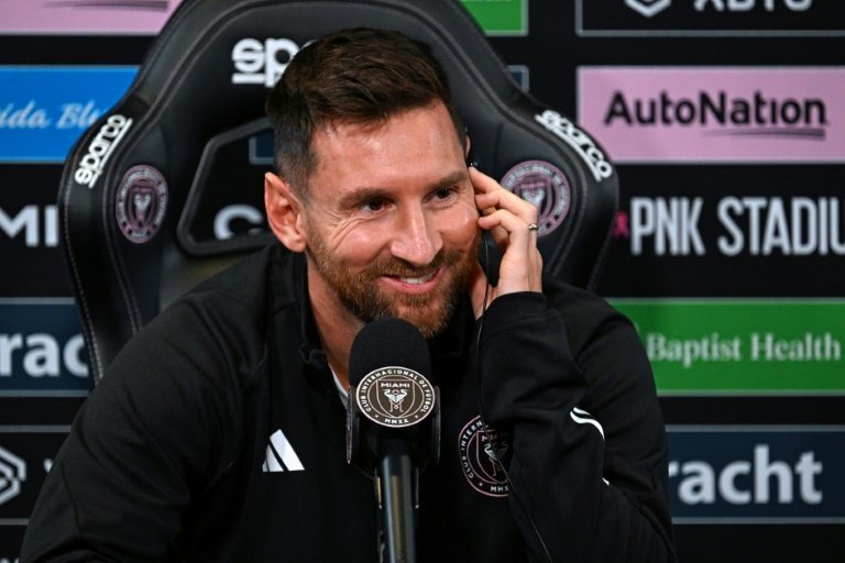 Le contraire de son arrivée à Paris : Messi savoure sa nouvelle vie à Miami. afp