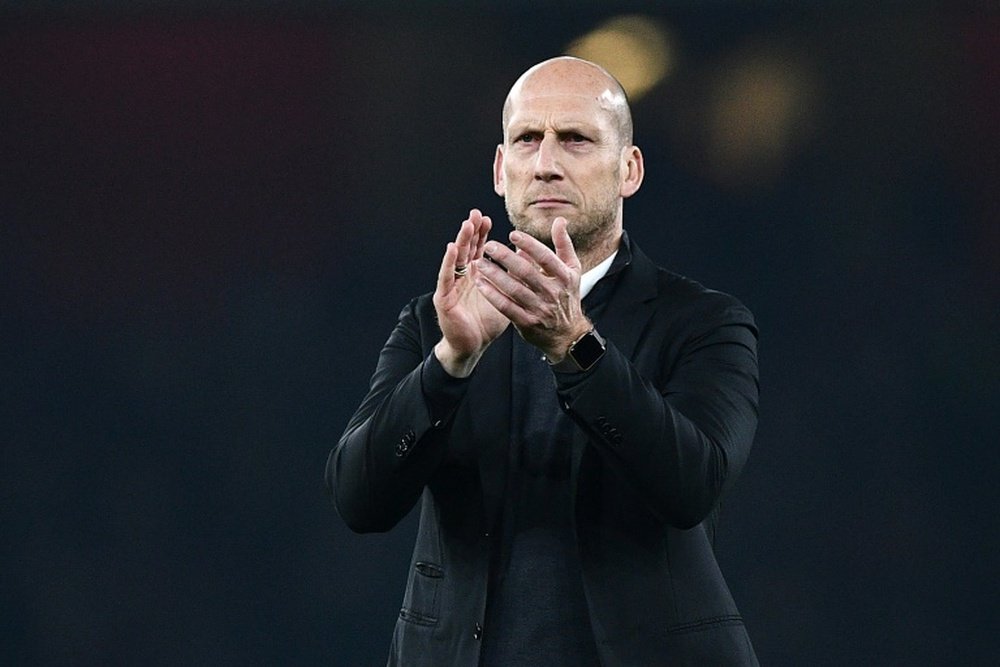 Jaap Stam nouvel entraîneur du FC Cincinnati. AFP