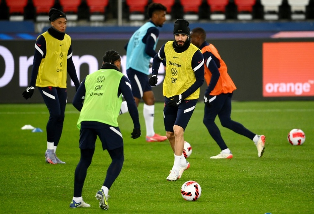 Les Bleus à un pas du Qatar. AFP