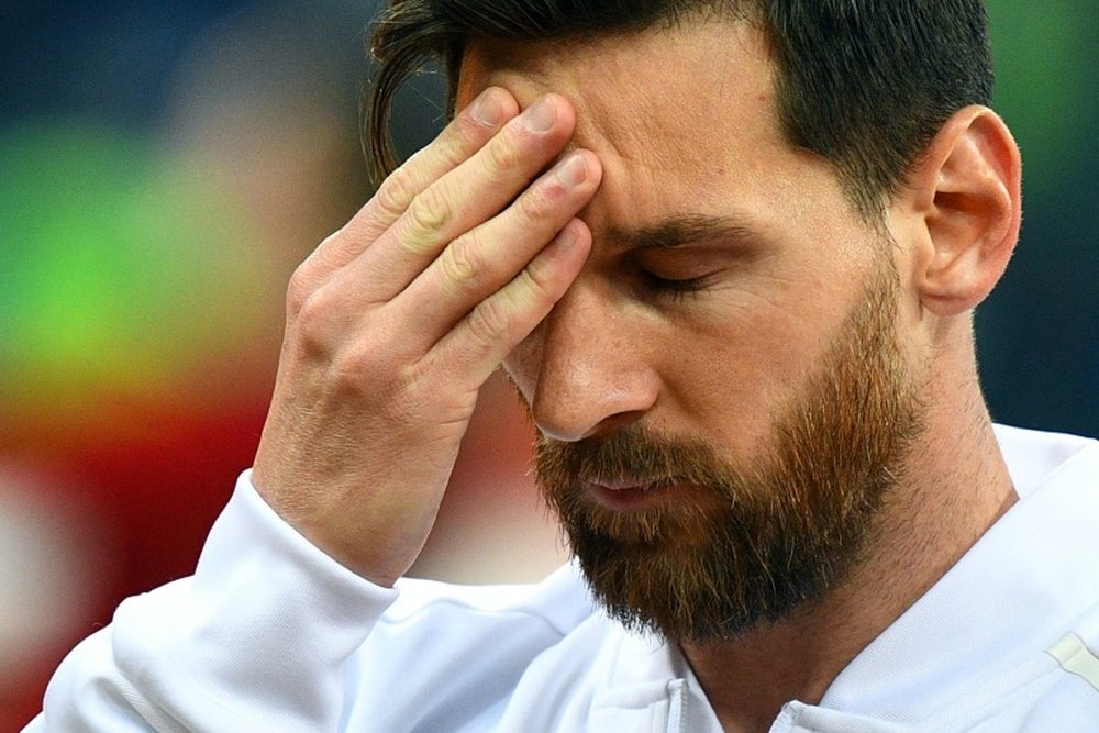 L'attaquant argentin Lionel Messi lors du match face à la Croatie. AFP
