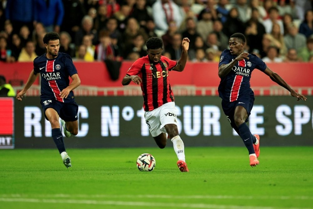 Nice et le PSG dos à dos. AFP