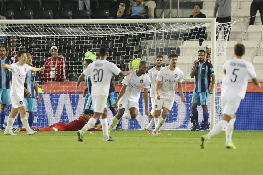 L'Al-Sadd de Xavi en quart de finale face à Monterrey. AFP