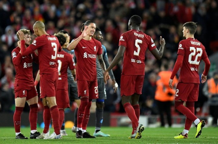 Liverpool inflige sa première défaite à Naples qui finit premier. AFP