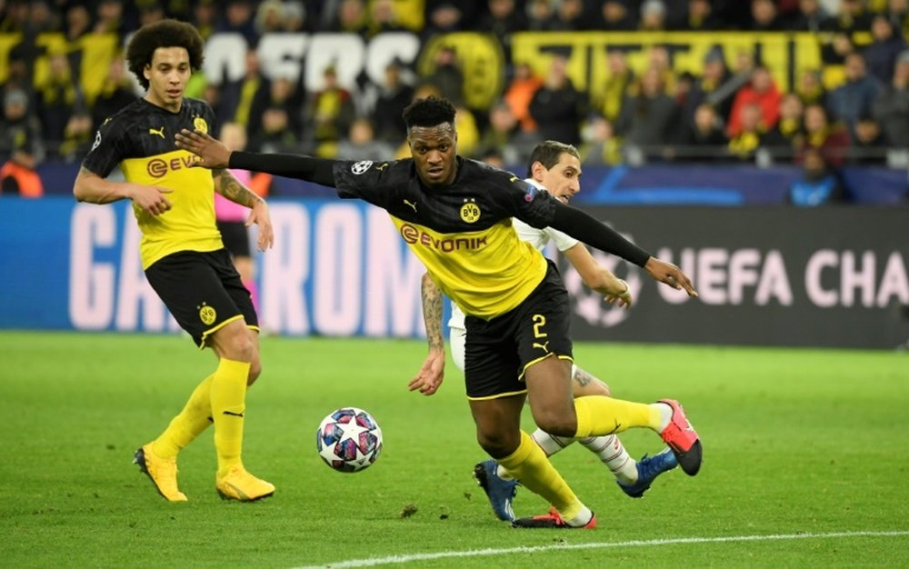 Fin de saison pour Zagadou, défenseur de Dortmund. AFP