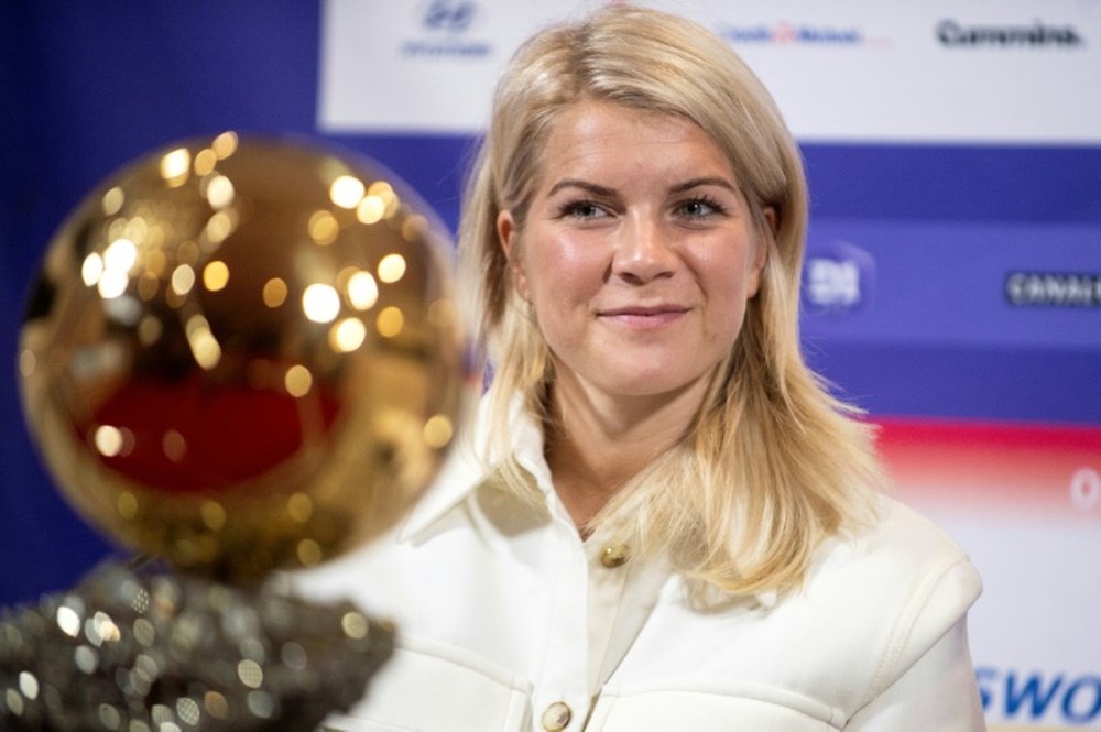 L'attaquante norvégienne de Lylon Ada Hegerberg premier Ballon d'or féminin. AFP