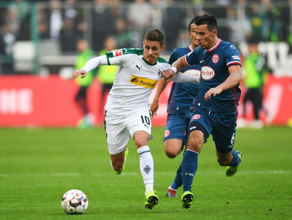 L'attaquant de Moenchengladbach, Thorgan Hazard. AFP