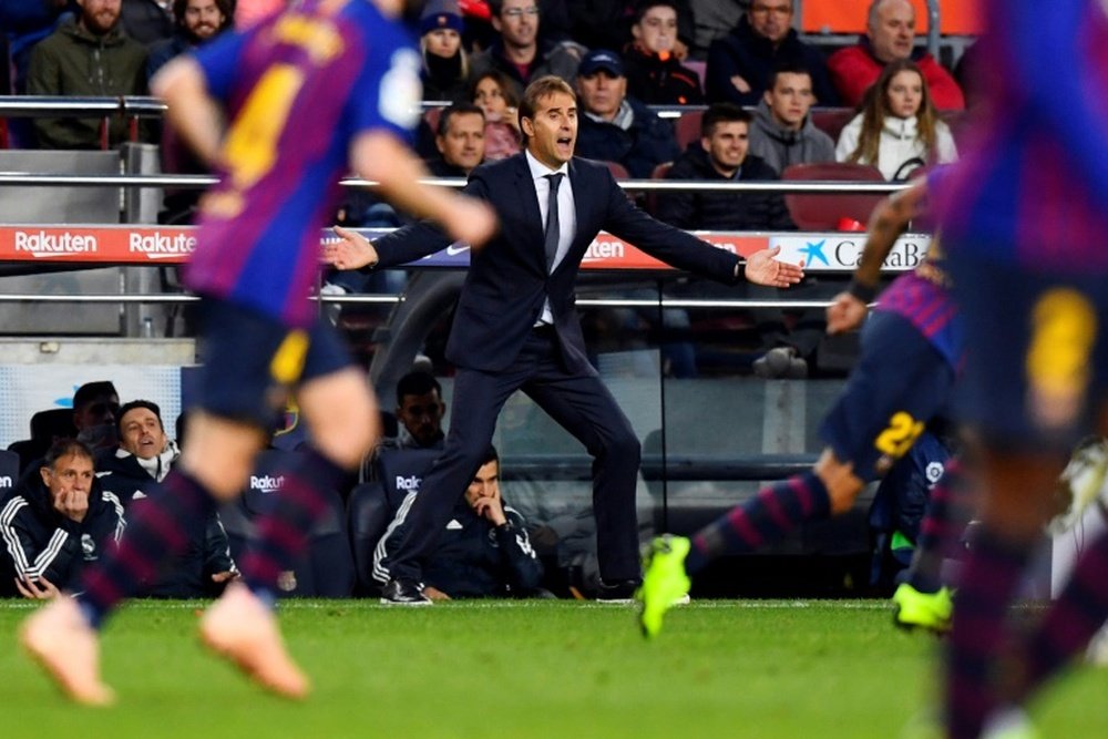 Julen Lopetegui, lors du match de Liga face à Barcelone. AFP