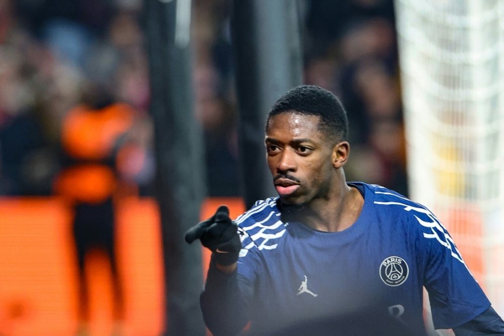 Ousmane Dembélé, auteur d'un double face à Brest. AFP