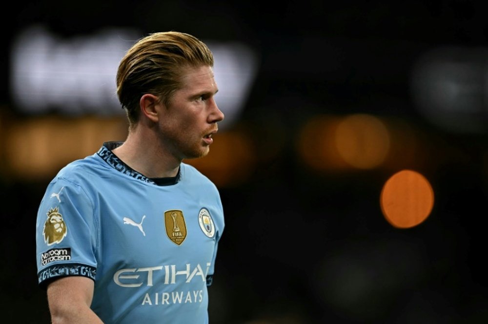 De Bruyne va quitter Manchester City en fin de saison. AFP