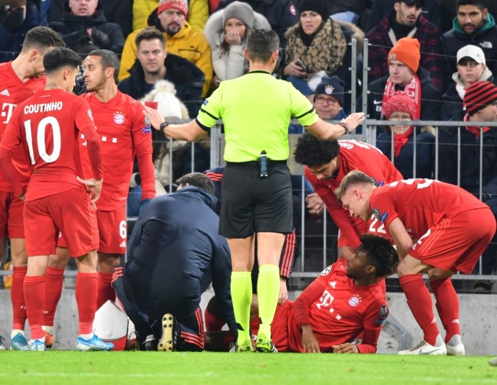 La blessure de Coman moins grave que redouté, selon le Bayern. AFP