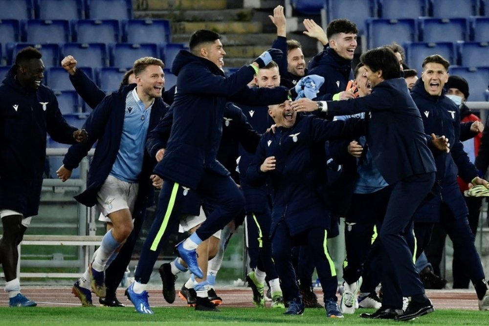 La Lazio dernière qualifiée pour les quarts de finale. afp