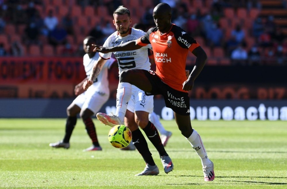 Yoane Wissa prolonge jusqu'en 2024 à Lorient. AFP
