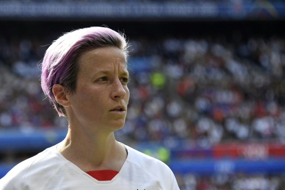 L'attaquante de l'équipe des Etats-Unis Megan Rapinoe en finale du Mondial-2019. AFP