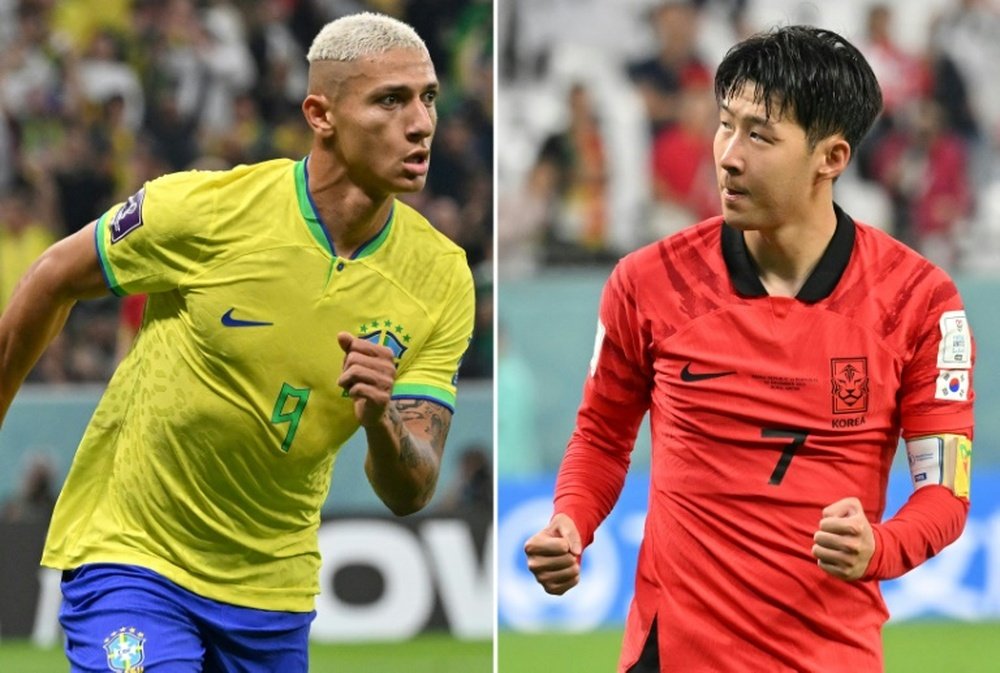 Le Coréen Son et le Brésilien Richarlison, les Spurs ennemis. AFP