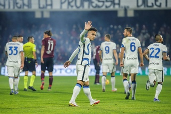 Italie: l'Inter écrase la Salernitana (5-0) et conforte son avance. AFP