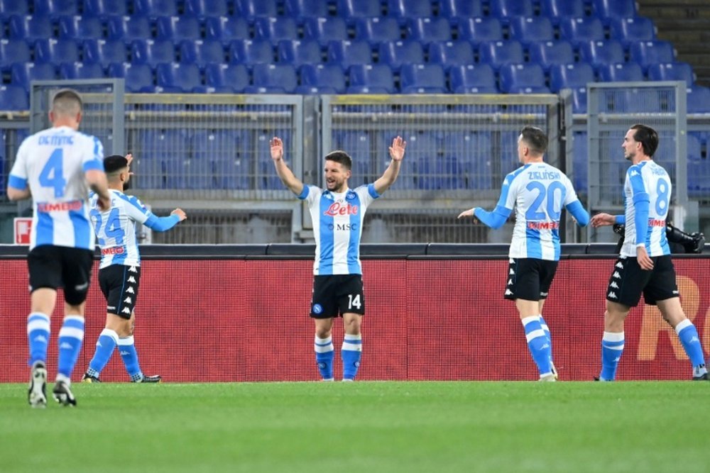 Naples plus que jamais dans le match pour la C1. AFP