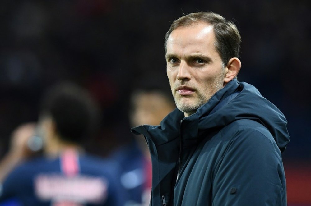 L'entraîneur du Paris-SG, Thomas Tuchel. AFP