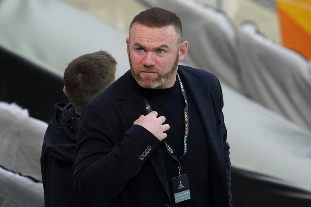 Derby County, entraîné par Wayne Rooney, dépose le bilan. AFP