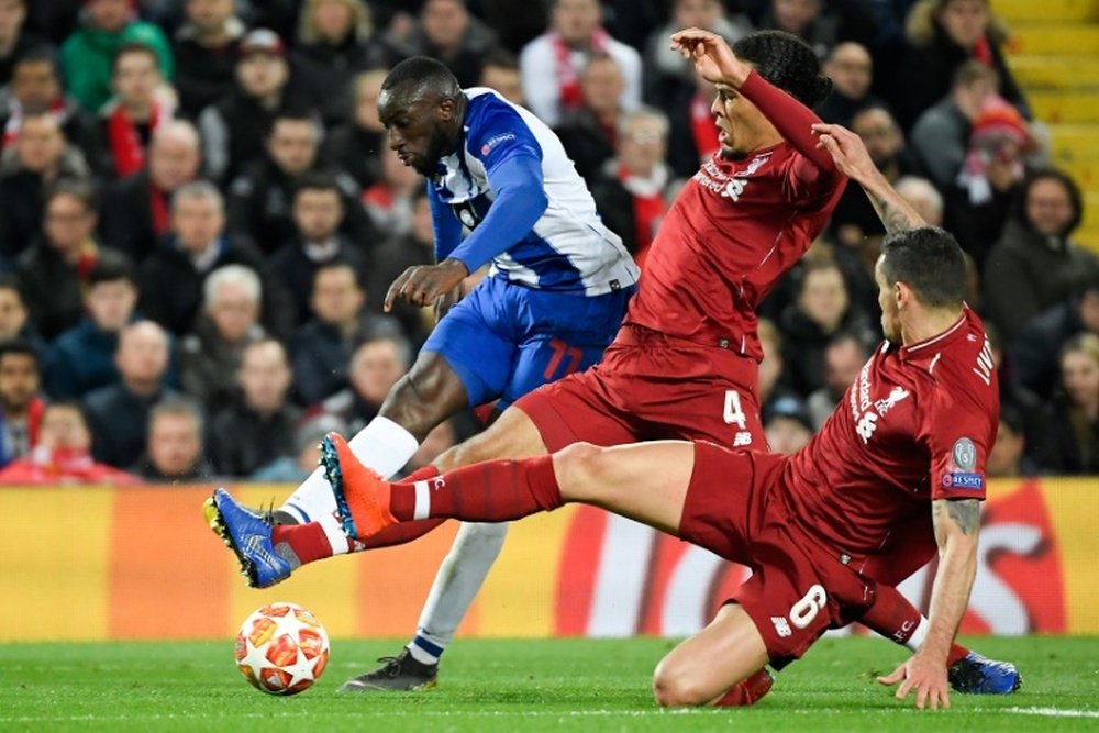 Marega, l'espoir de Porto face à Liverpool. AFP