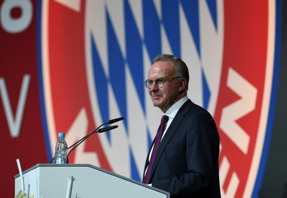 Karl-Heinz Rummenigge quitte la direction du Bayern Munich. AFP