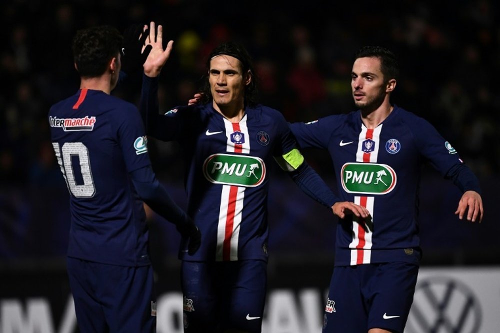 Coupe de France: Cavani et les remplaçants lancent le Paris SG. AFP
