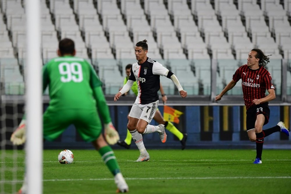 Plus de huit millions de téléspectateurs pour Juventus-AC Milan. AFP